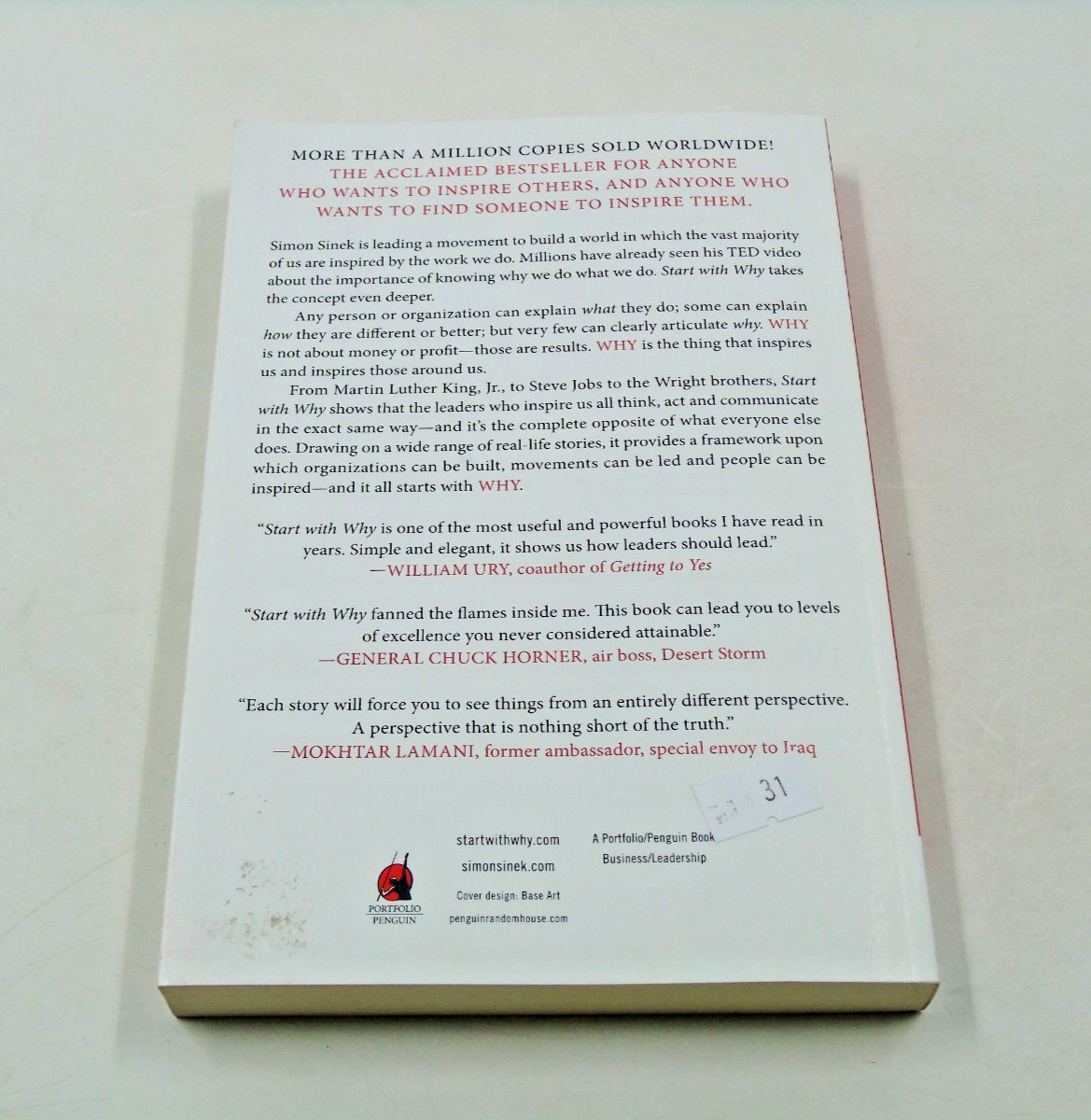 Start With Why By Simon Sinek Note and SIGNED By Richard Branson Book Club Edit