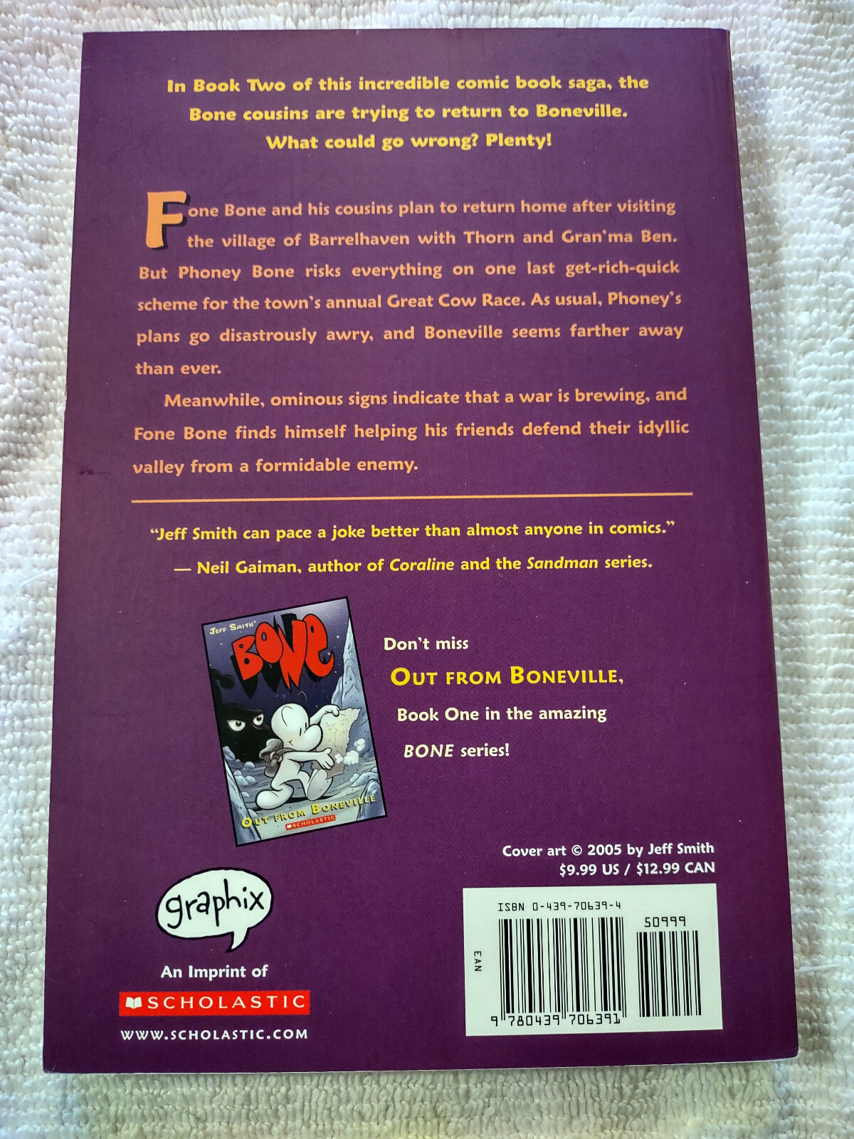 Bone: The Great Cow Race. Scholastic Books. 132 Pages.