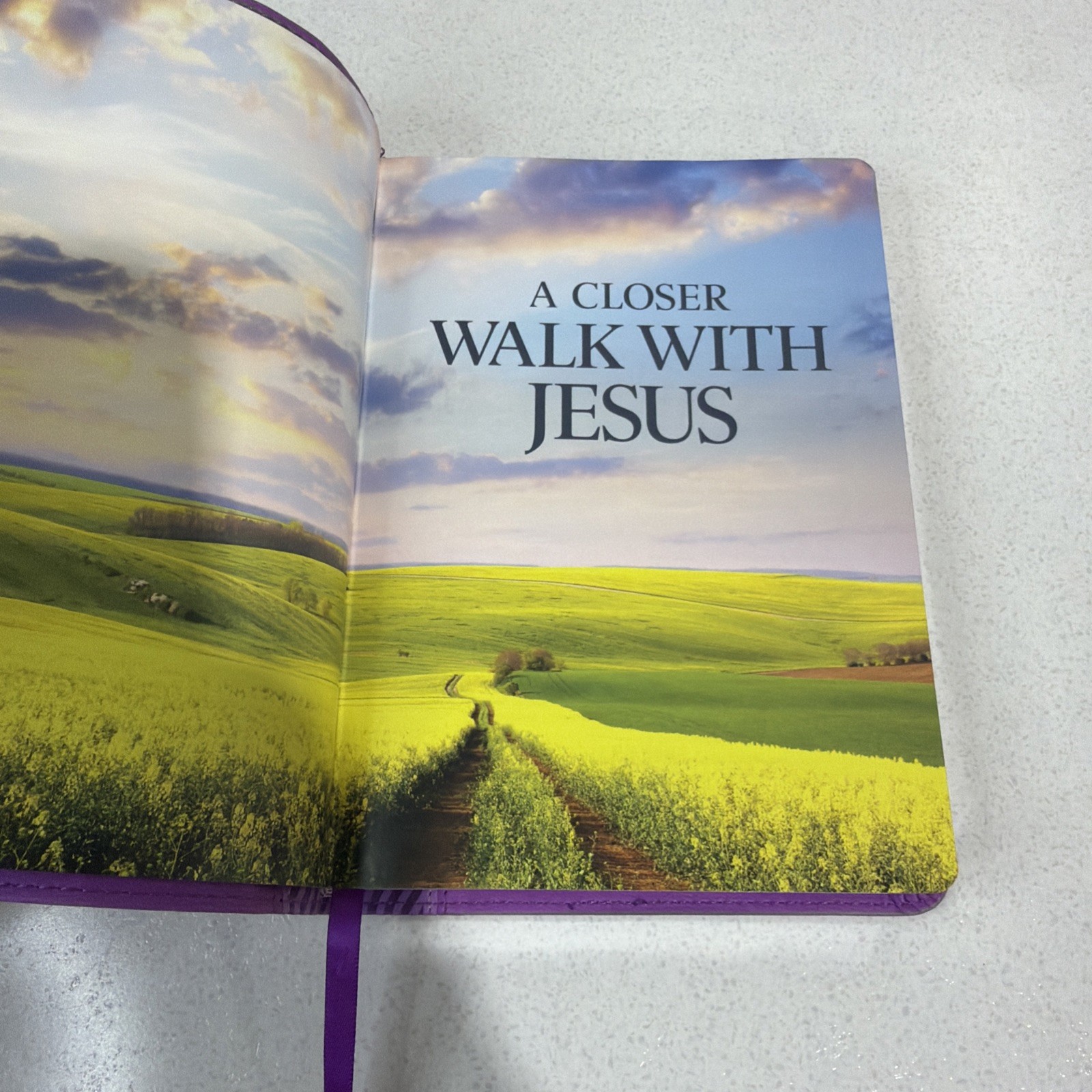 A Closer Walk with Jesus by David Jeremiah – 2025 Purple Faux Leather