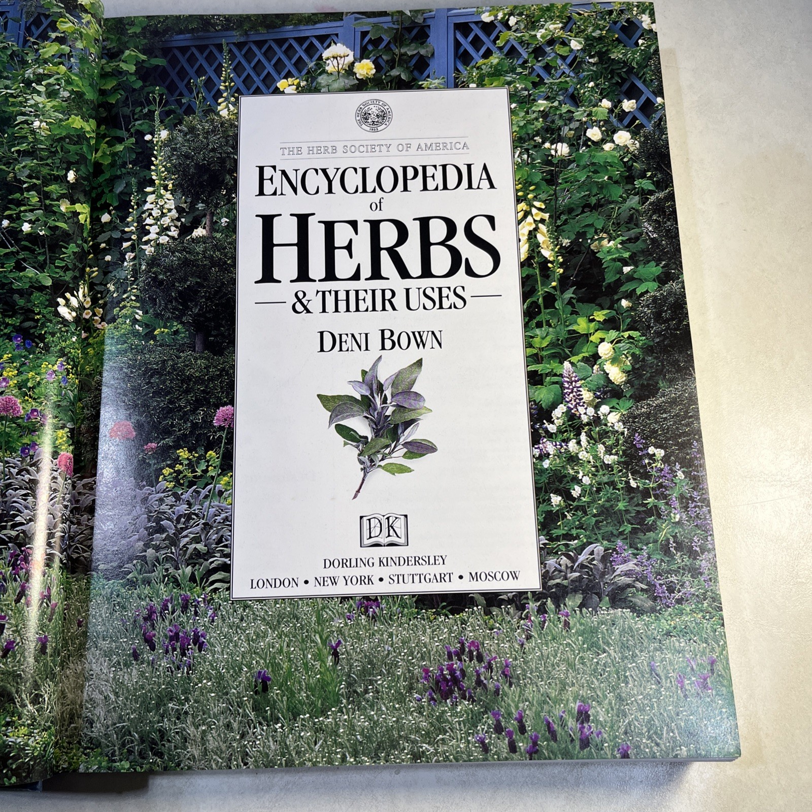 Encyclopedia of Herbs + Their Uses Deni Bown 1995 Illustrated Hardcover 1st Ed