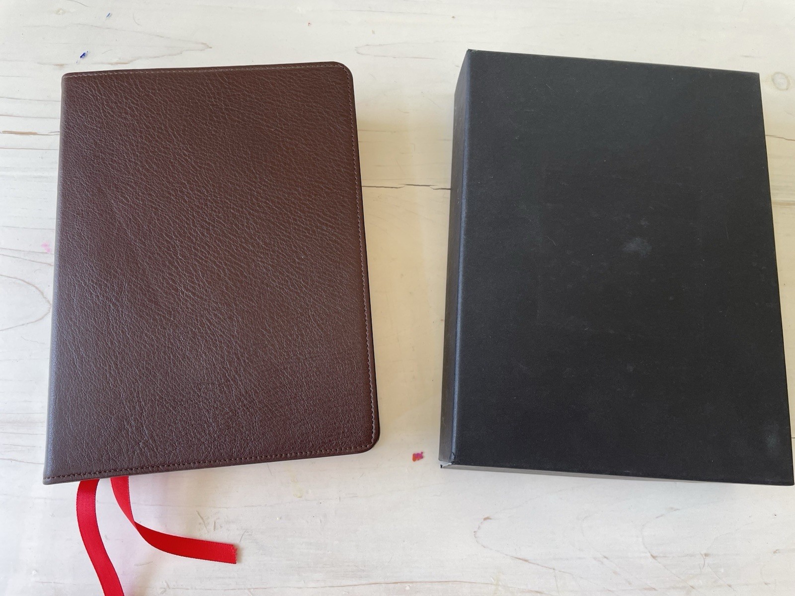 Rare Cambridge NKJV Clarion Bible Pilot Binding, Brown Edge-Lined Calfskin!