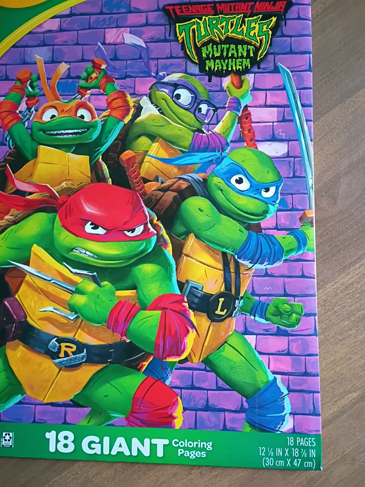 Teenage Mutant Ninja Turtle Giant Coloring Pages by Crayola 18 pages-Nickelodeon