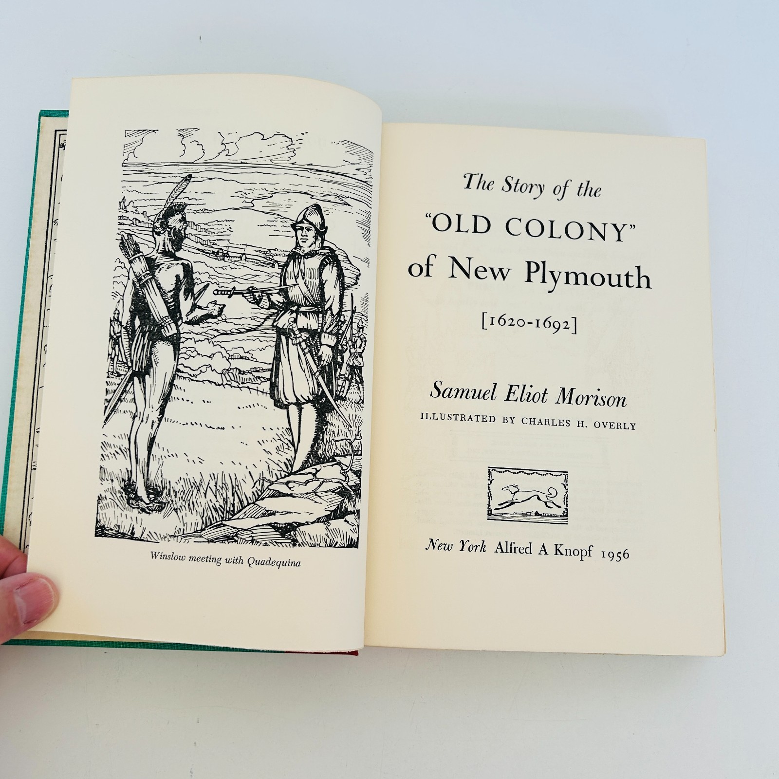 The Story of the Old Colony of New Plymouth by Samuel Eliot Morison HC DJ 1st Ed