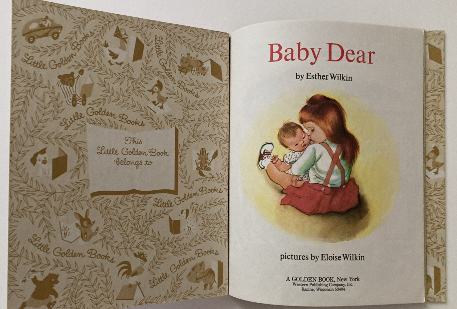 VTG Baby Dear Little Golden Book 1962/1986 Esther Eloise Wilkin Vogue Doll VGC
