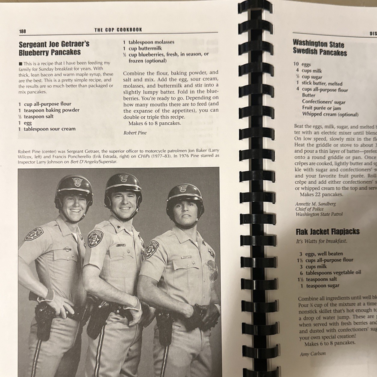 The Cop Cookbook: Arresting Recipes from World’s Favorite Cops, Good Guys