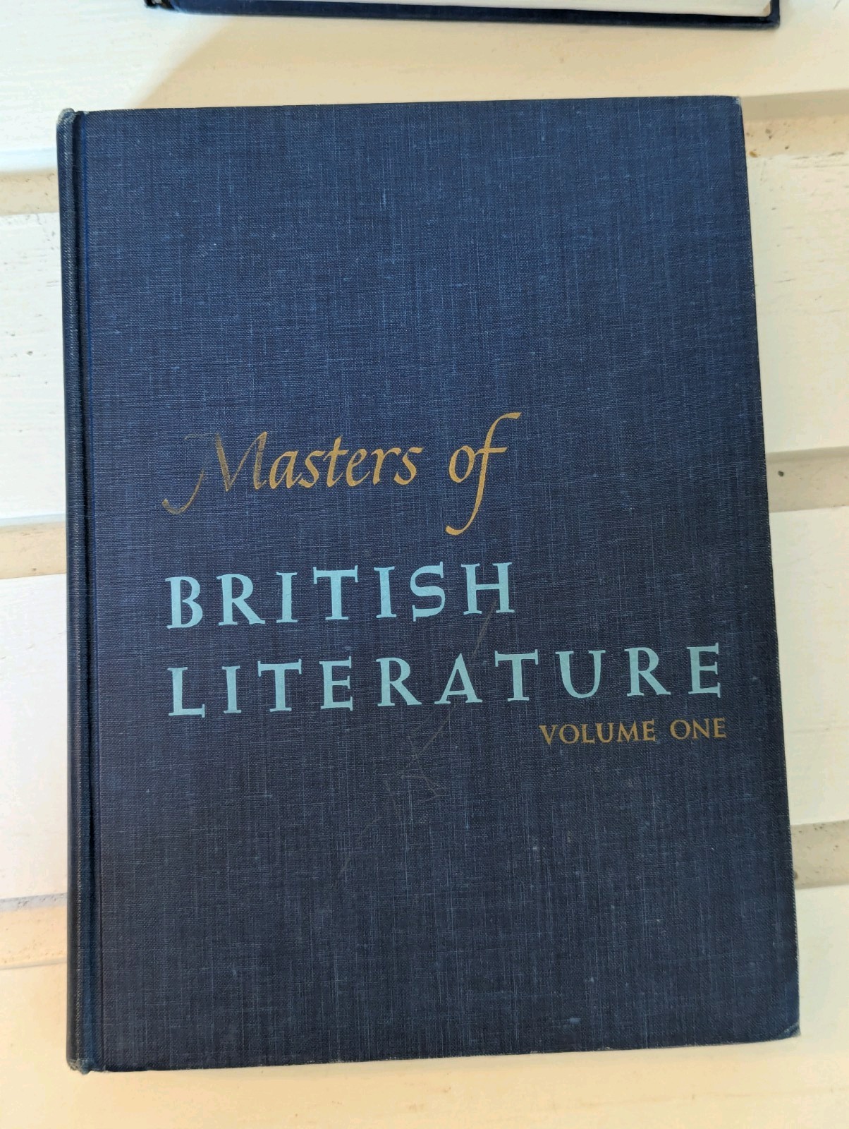 Masters of British Literature, Two Volumes, 1958 HC, Shakespeare Milton Keats…