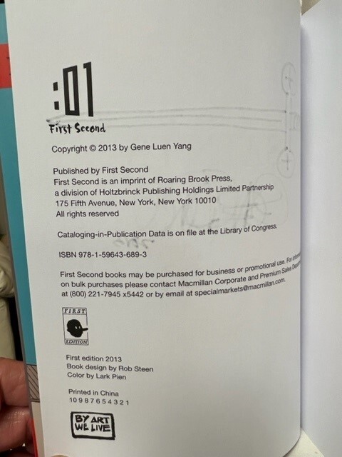 Saints autographed Book by Gene Luen Yang signed book