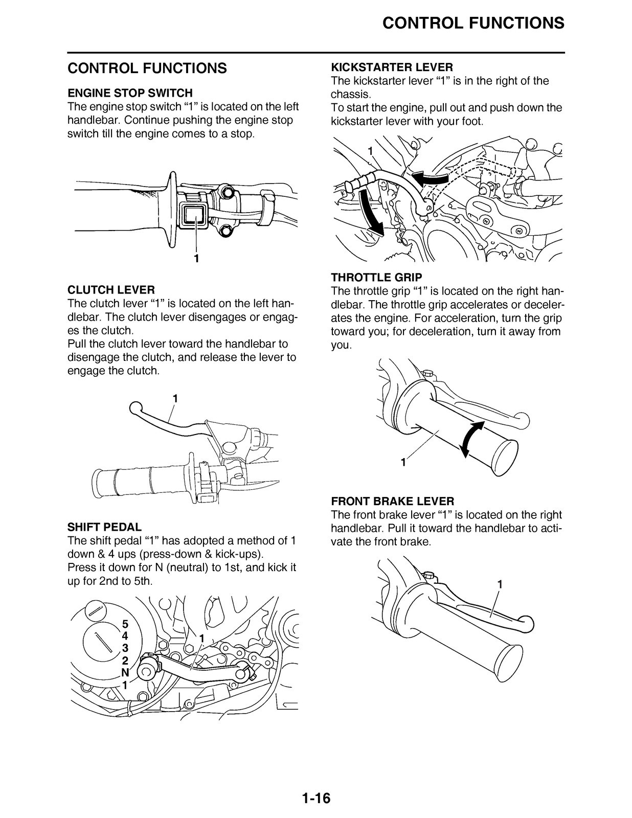 YAMAHA YZ250F Owners Service Manual 2017 – FIXED – JACKET – XL FOLDOUT PAGES