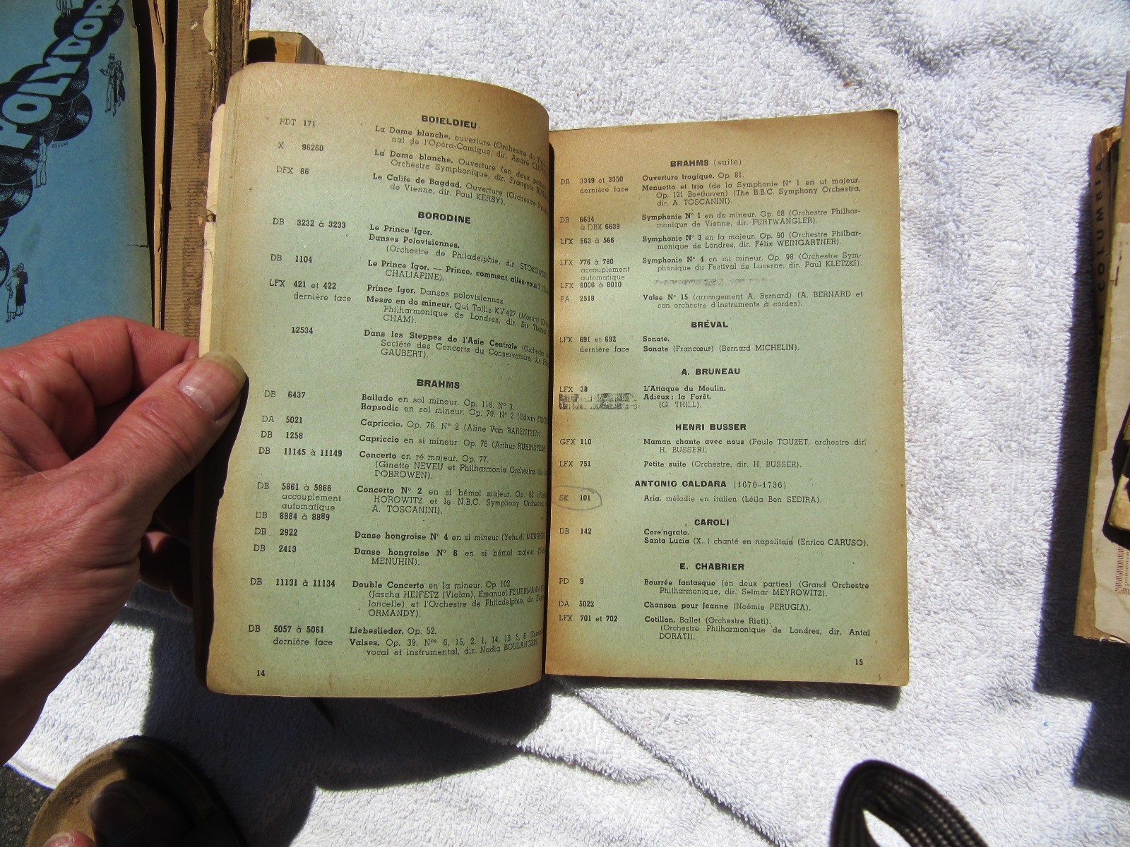 1949 FRENCH Swing COLUMBIA Voix de Son Maitre CATALOGUE GENERAL Record Catalog