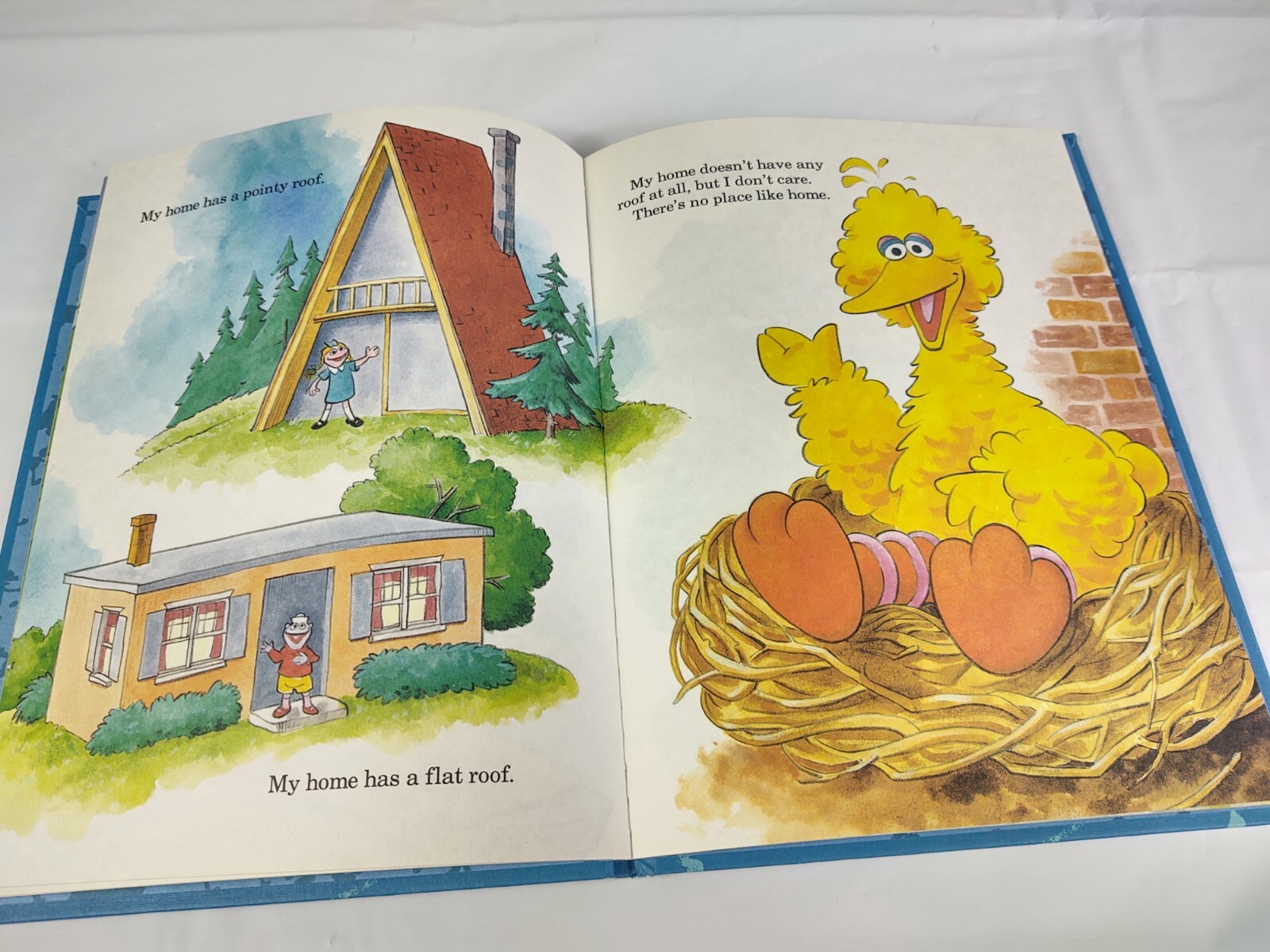 Vintage 1993 There’s No Place Like Home Book Sesame Street Book Club Golden CTW
