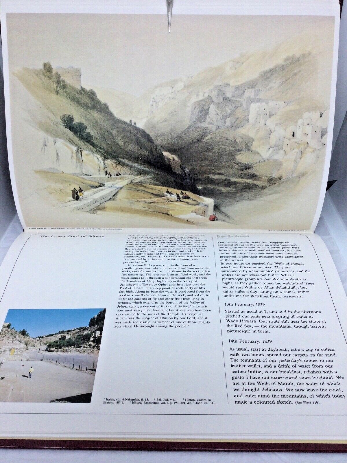 ©1982 DAVID ROBERTS R.A. THE HOLY LAND JERUSALEM Terra Santa Arts Israel Judaica