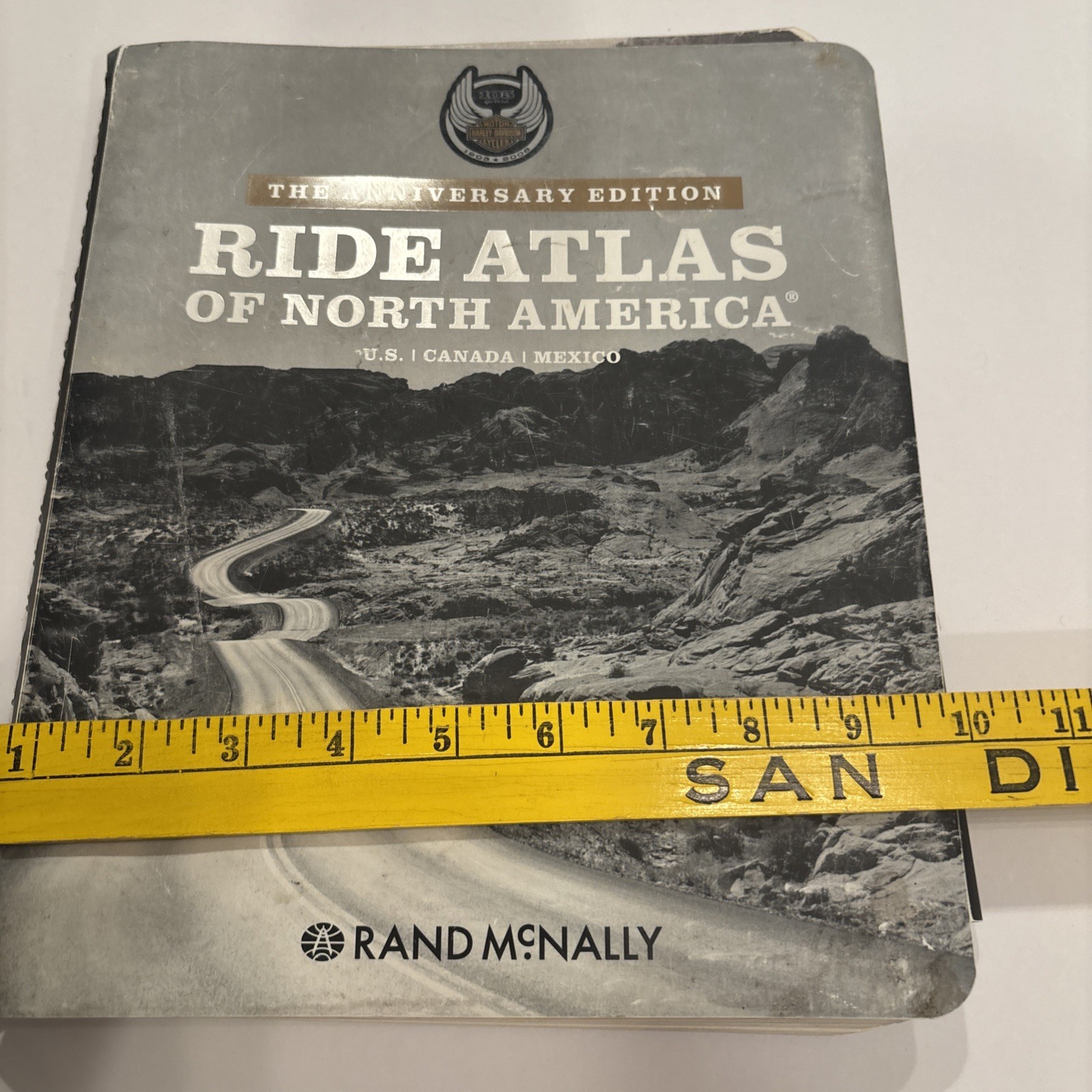 Rand McNally Harley Davidson Ride Atlas of North America The Anniversary Ed 2008