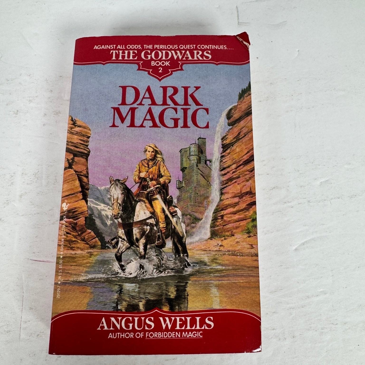 Dark Magic Angus Wells 1992 First Edition The Godwars Book 2 Bantam Spectra