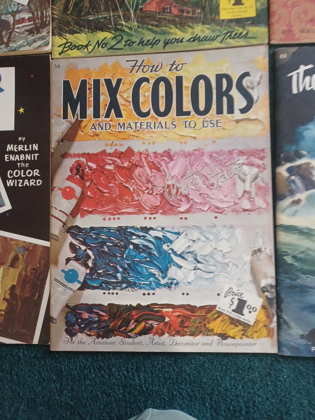 Lot of 10 Vintage WALTER T FOSTER Publication Trees Colors Abstract Landscapes