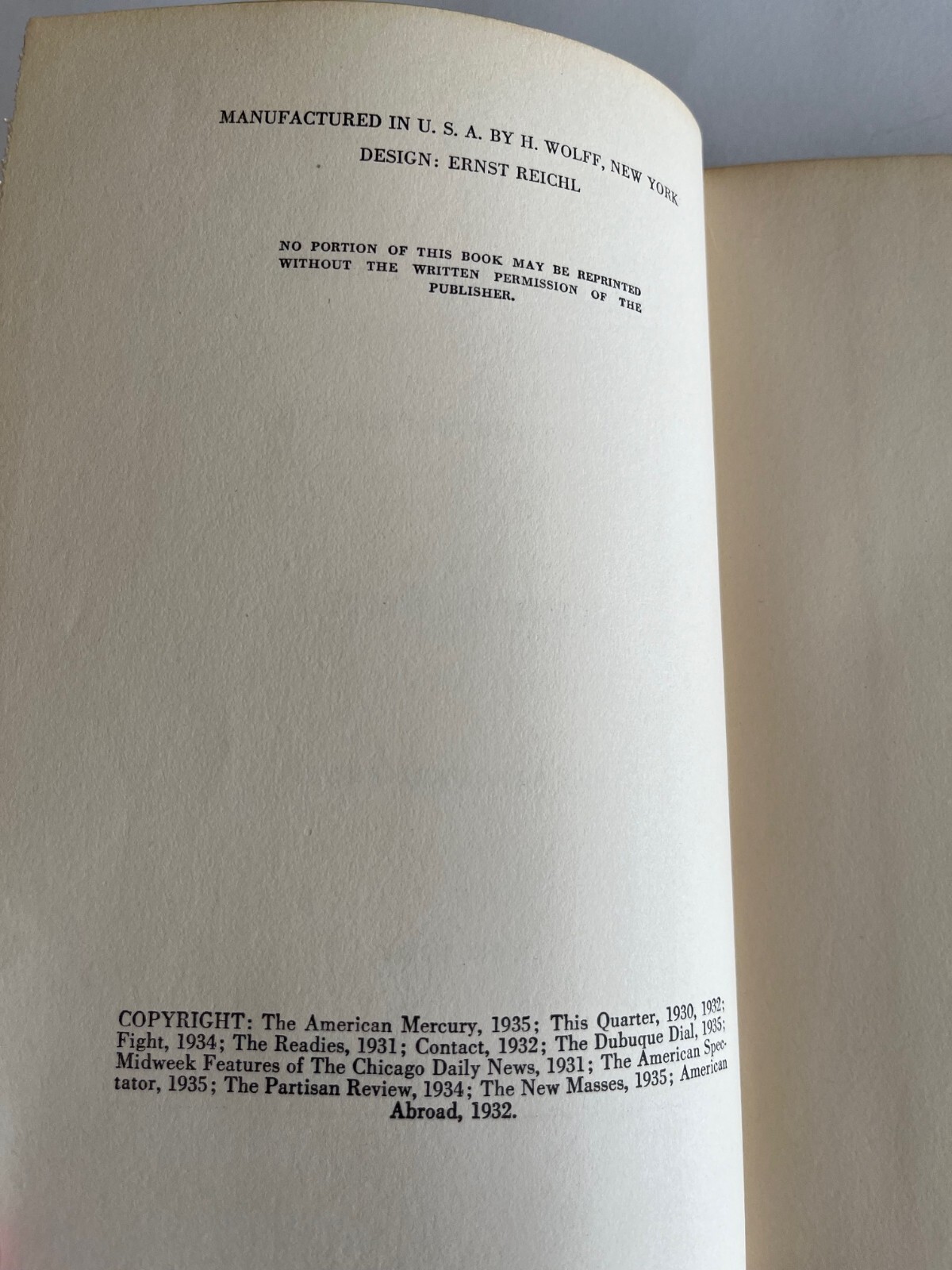 James T. FARRELL /GUILLOTINE PARTY And Other Stories, 1st 1935 Vanguard Press