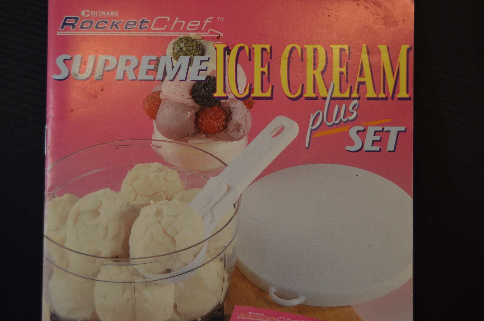Culinare ROCKET CHEF Supreme Ice Cream “RECIPE & INSTRUCTION BOOKLET” 31 Pages