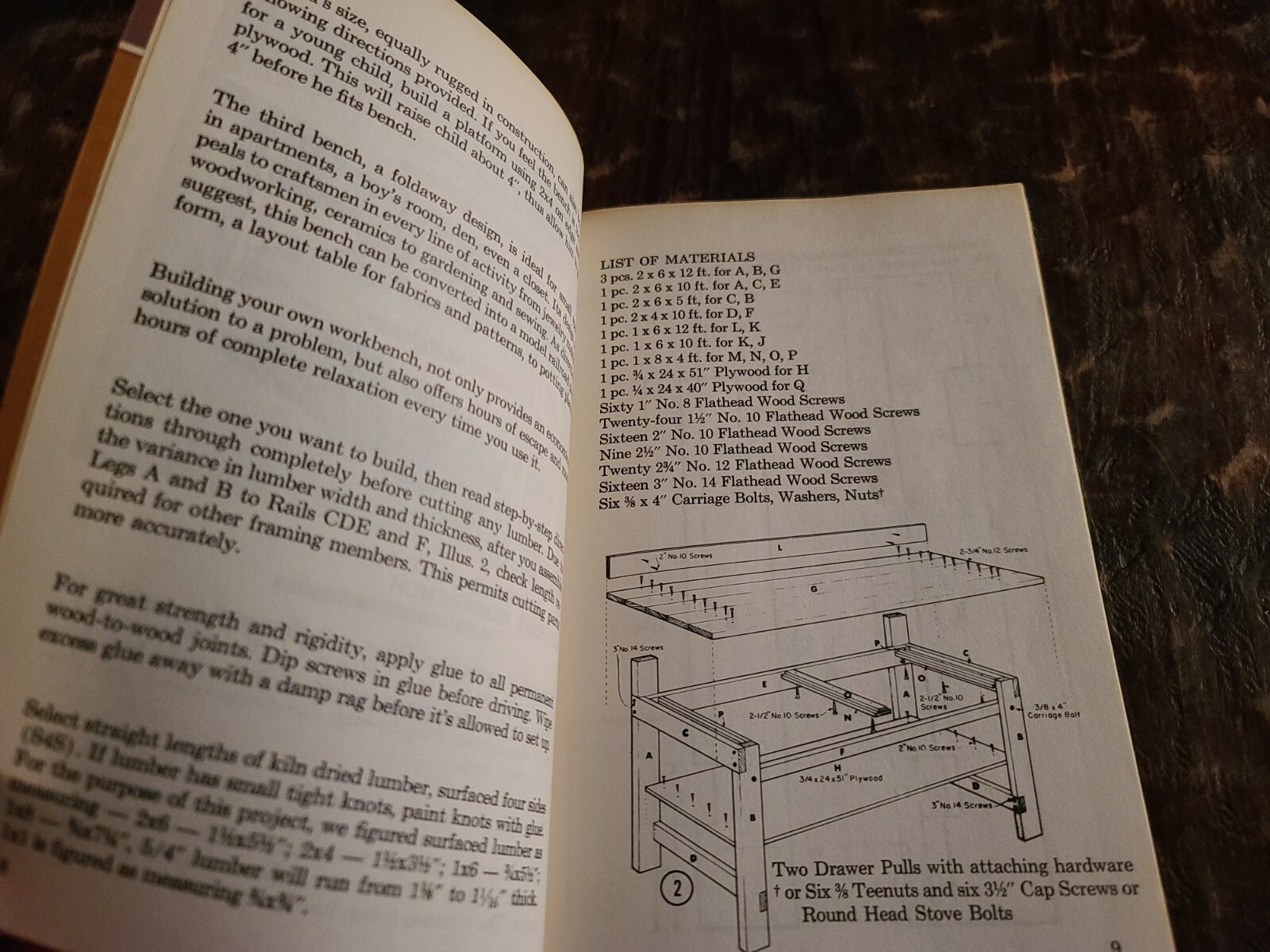 How to Build Workbenches, Sawhorse Tool Chests, And Other Projects 1970