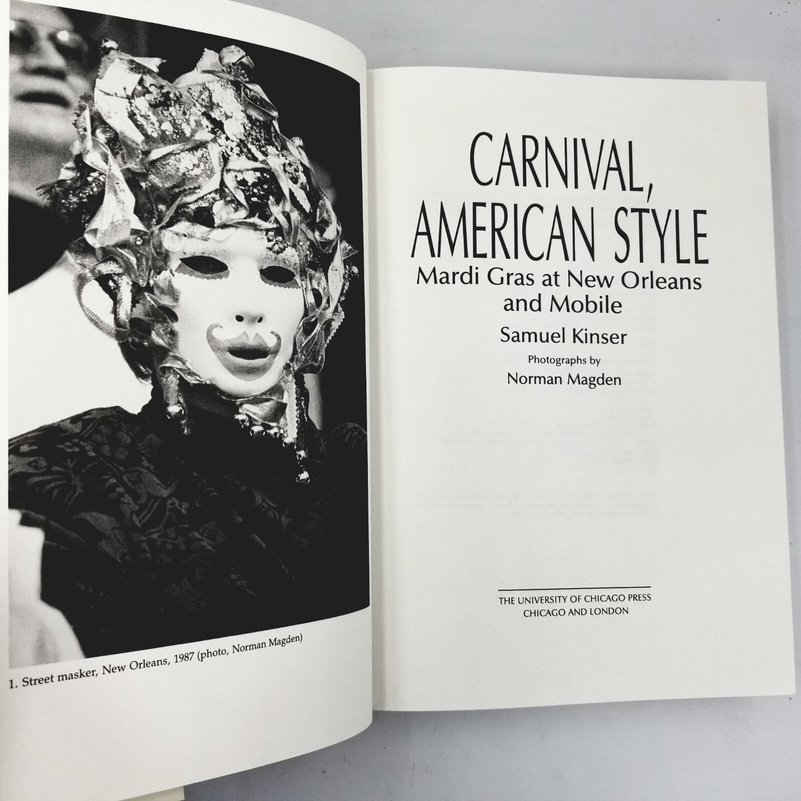 Carnival American Style by Samuel Kinser – 1990 First Edition