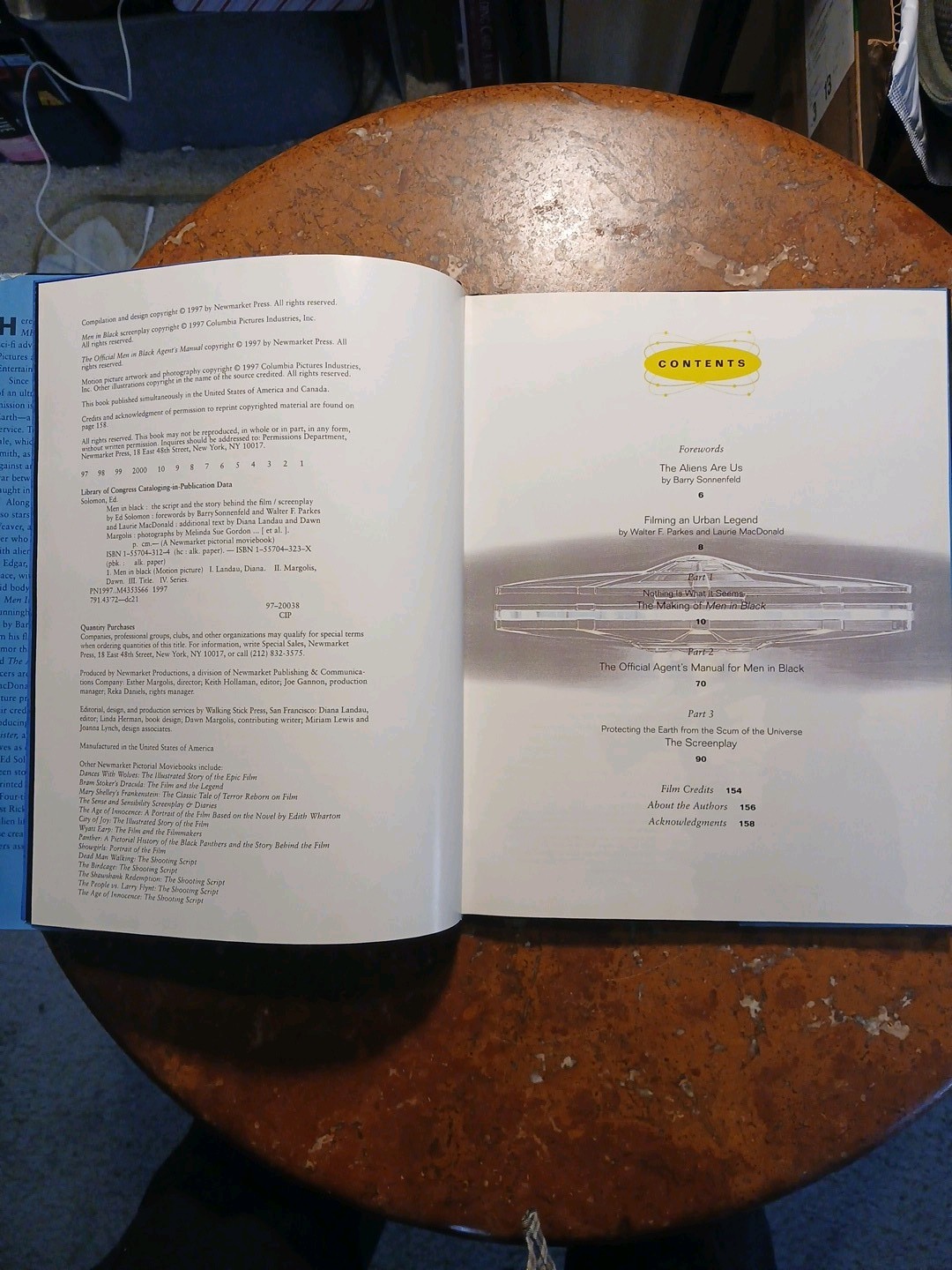 MEN IN BLACK- The Script And The Story Behind The Film- 1st Ed. HC/DJ EX-LIBRIS