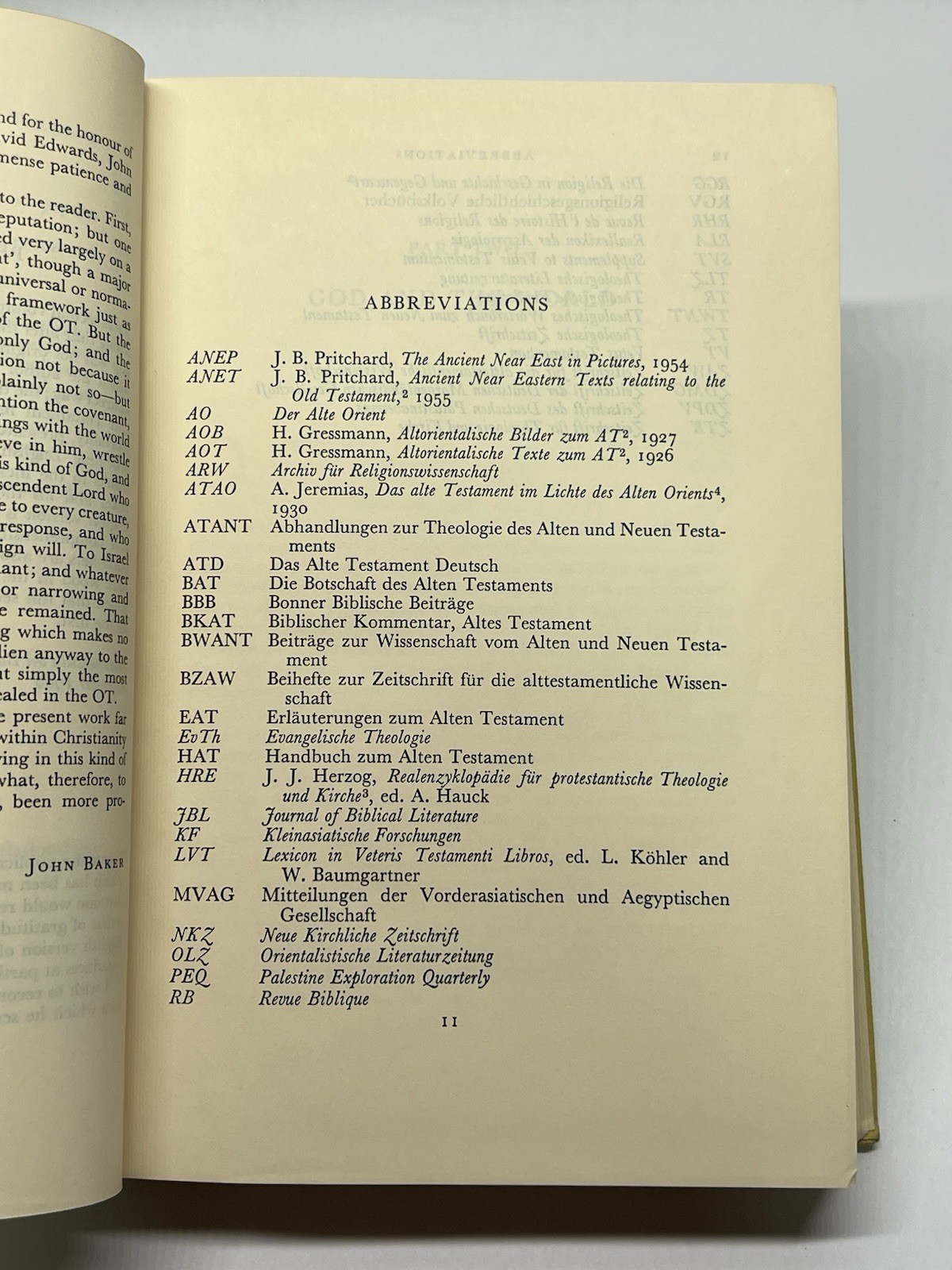 Theology of the Old Testament Volume 1 & 2 Eichrodt Westminster Press 1960’s
