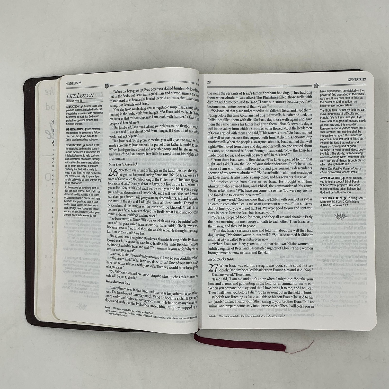 The Inspirational Bible Max Lucado Word Publishing 1995 Leather leather Maroon