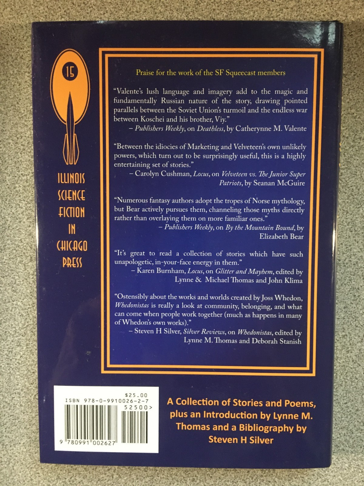 Harvest Season; An Anthology by the SF Squeecast, ISFIC Press 2014, HC w DJ