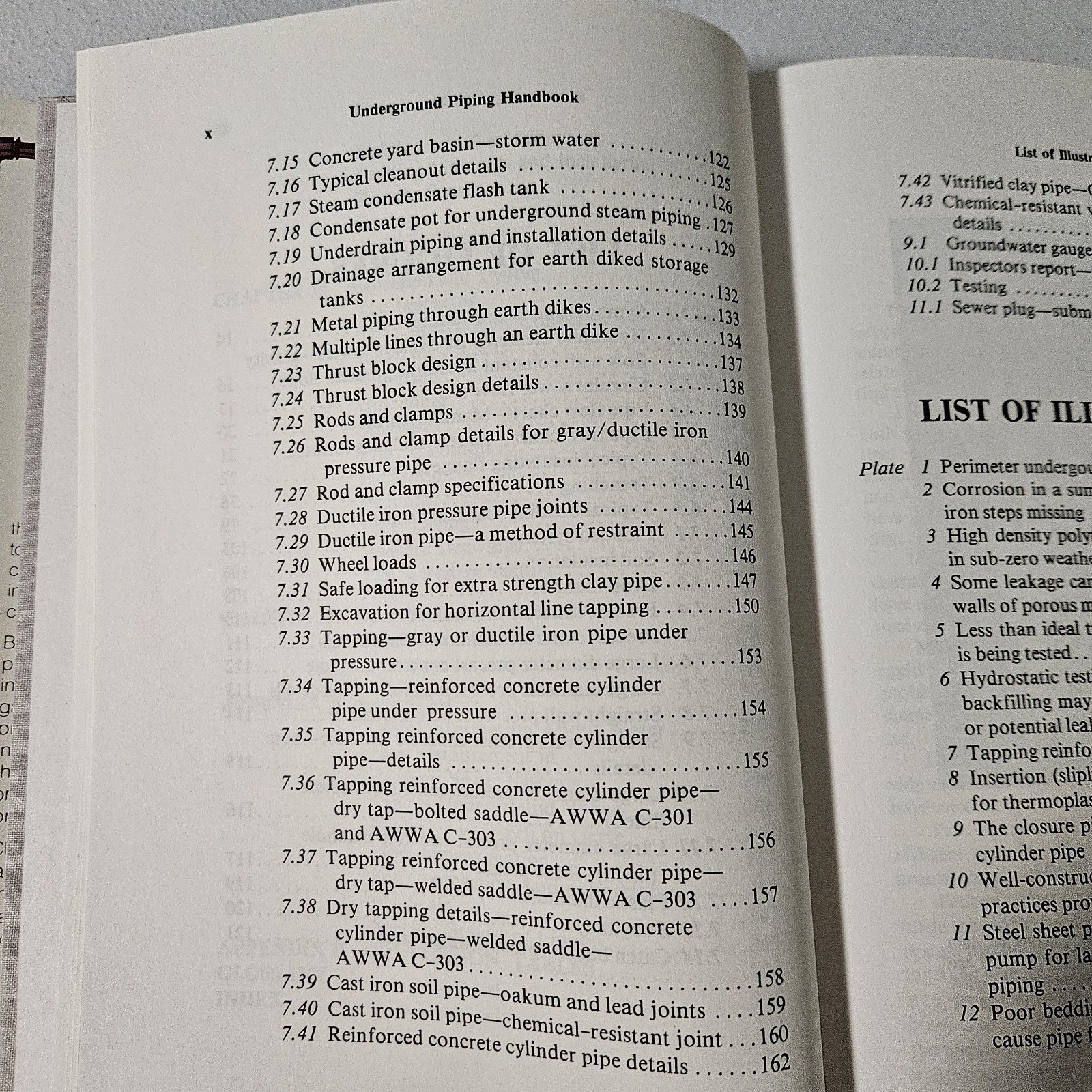 Underground Piping Handbook, Lawrence Peggs, 1985, 1st Edition, HC,