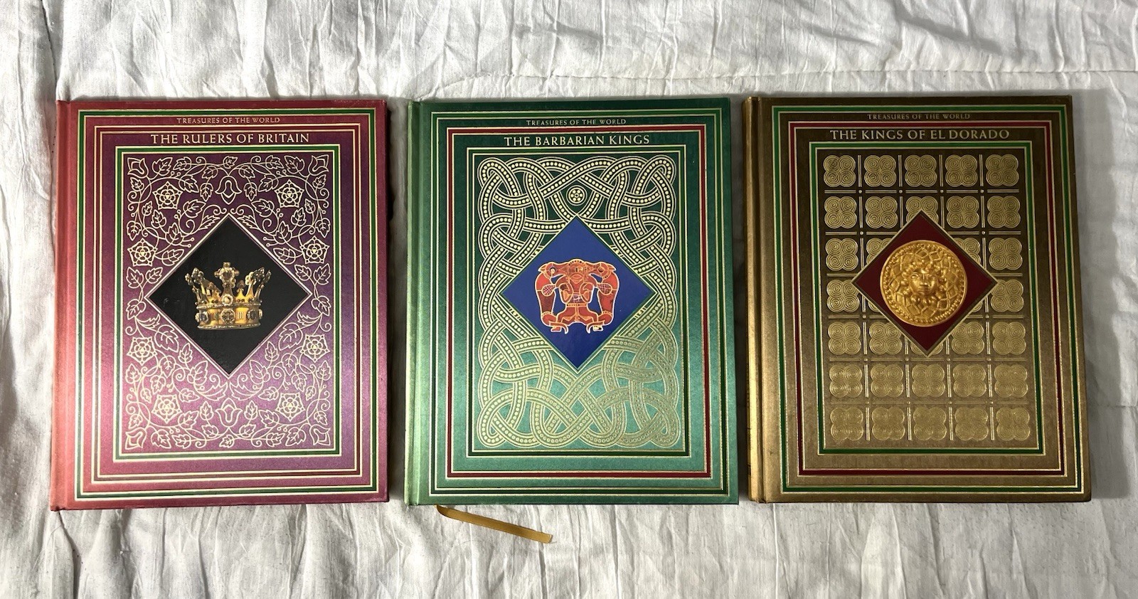 Treasures of the World Stonehenge Press, 12 Volumes, Fine Binding Rare