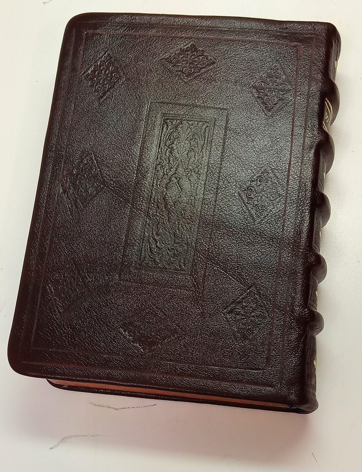 ANTIQUE DOUAY RHEIMS CATHOLIC VULGATE BIBLE; FINE BINDING FULL LEATHER
