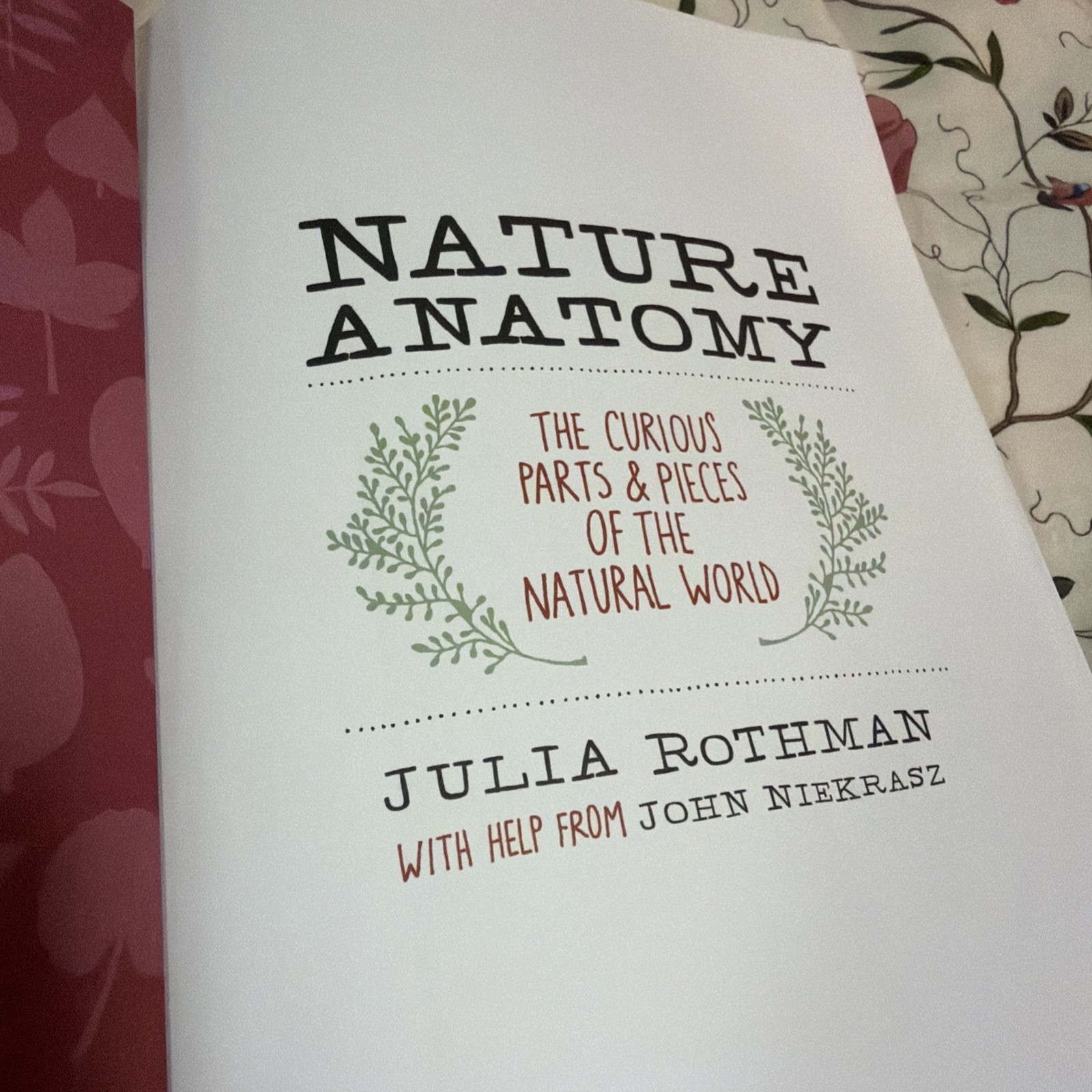 Nature Anatomy by Julia Rothman & John Niekrasz Paperback Nature Reference