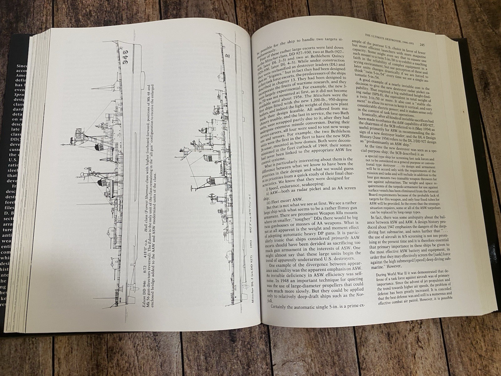 Norman Friedman US Destroyers Naval Institute Press Design History/Ship Plans HC