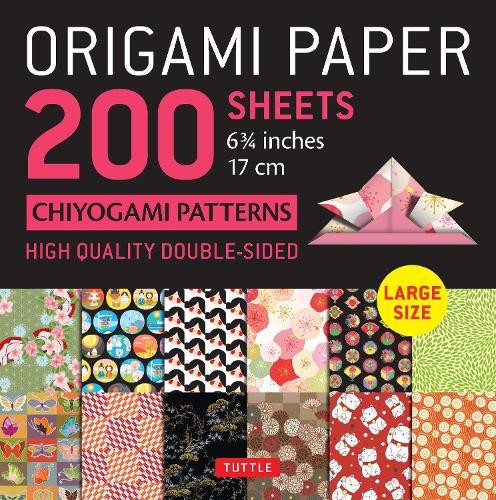 Origami Paper 200 sheets Chiyogami Patterns 6 3/4″ (17cm)