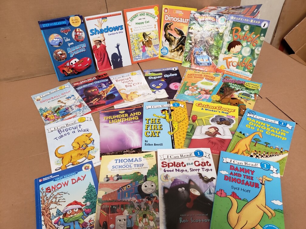Lot of 10 Level 1~RL~Ready to-I Can Read-Step into Reading-Learn Read Books MIX