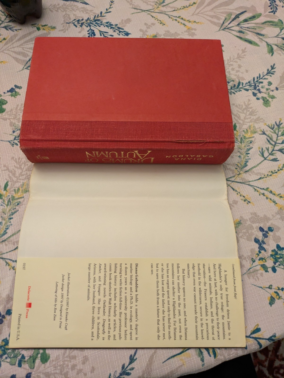 Drums Of Autumn By Diana Gabaldon Printing 1997 1st Edition Outlander Hardcover