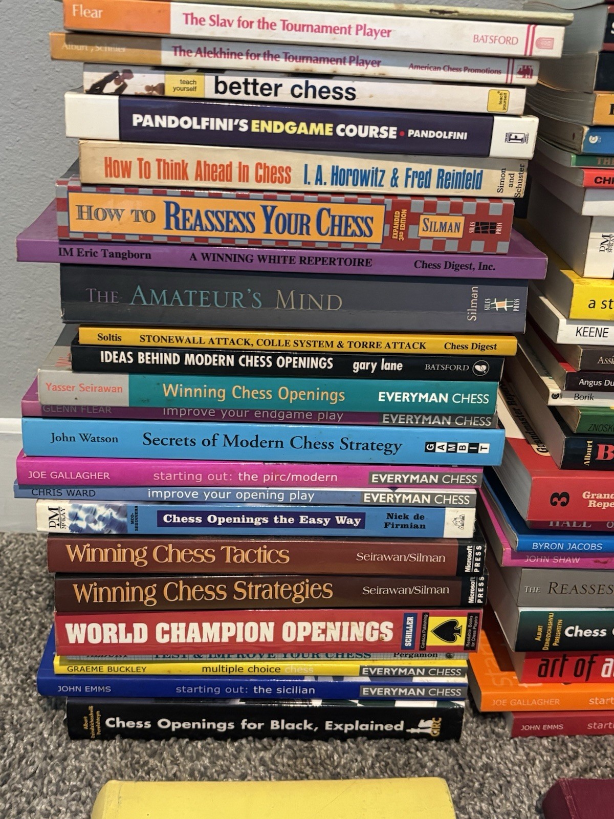 Chess Book Lot Collection – 50 Books