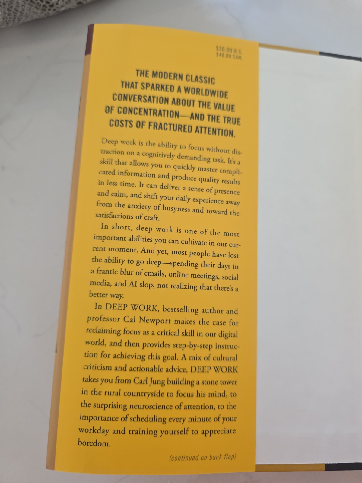 Deep Work : Rules for Focused Success in a Distracted World by Cal Newport…A1
