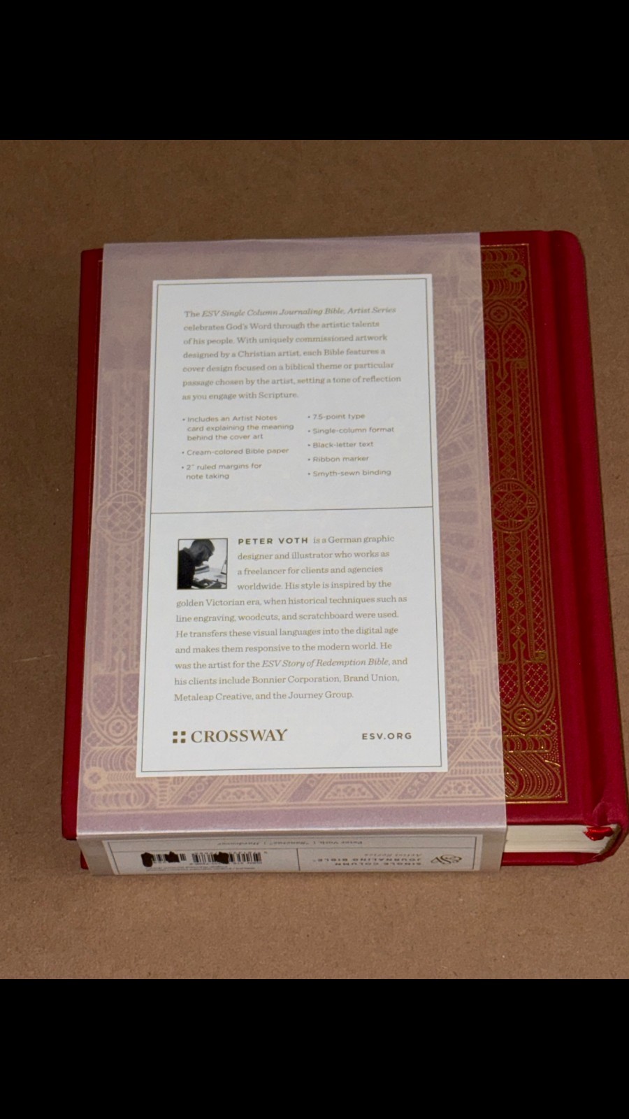 Crossway ESV Single Column Journaling Bible, Artist Series (Peter Voth, Sanctus)