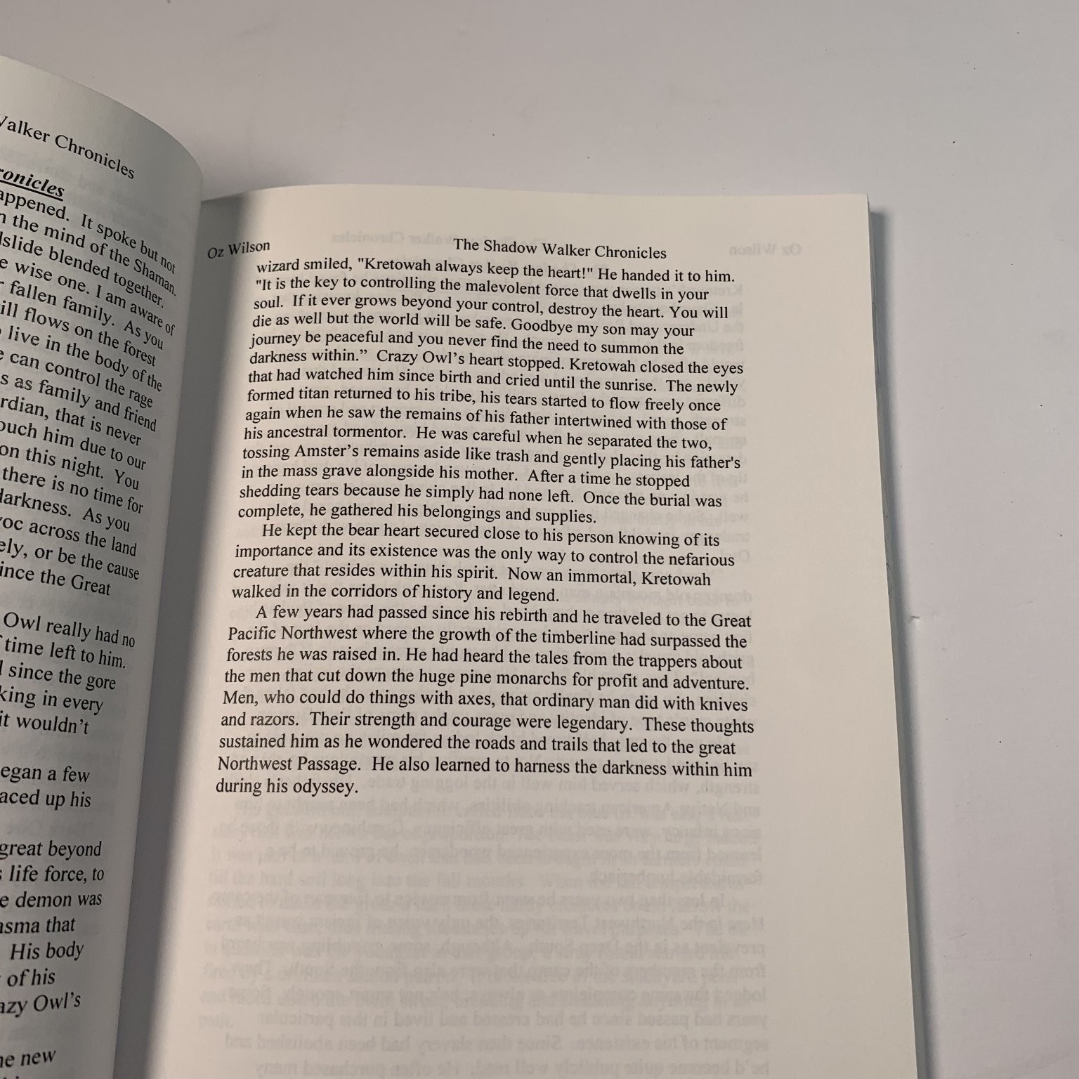 Shadow Walker Chronicles Oz Wilson Jr. 2007 Science Fiction 3-Queens