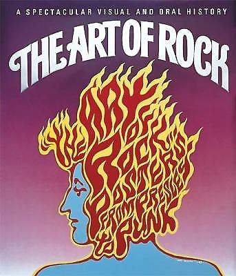 1987 The Art of Rock Paul Grushkin First 1st Edition 3rd Print HCDJ Music Poster
