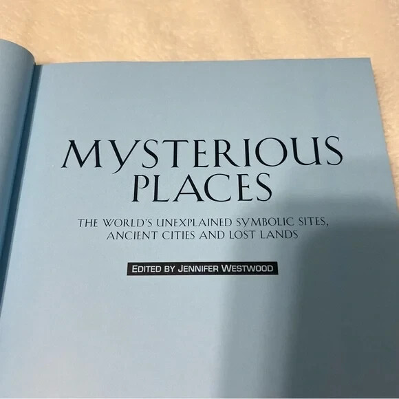 Mysterious Places Hardcover Book Edited by Jennifer Westwood Vintage