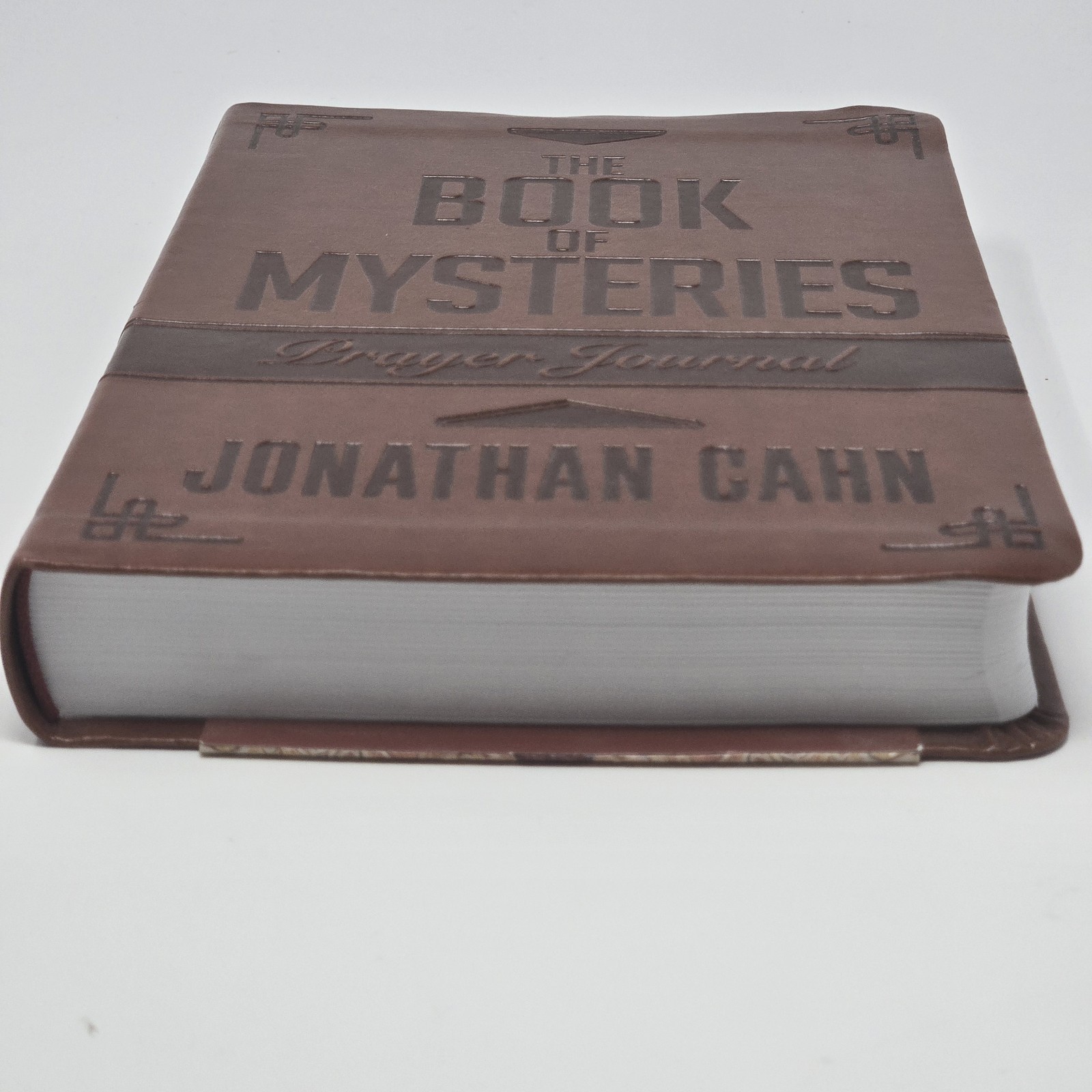 The Book of Mysteries Prayer Journal Jonathan Cahn Faux Leather Christian
