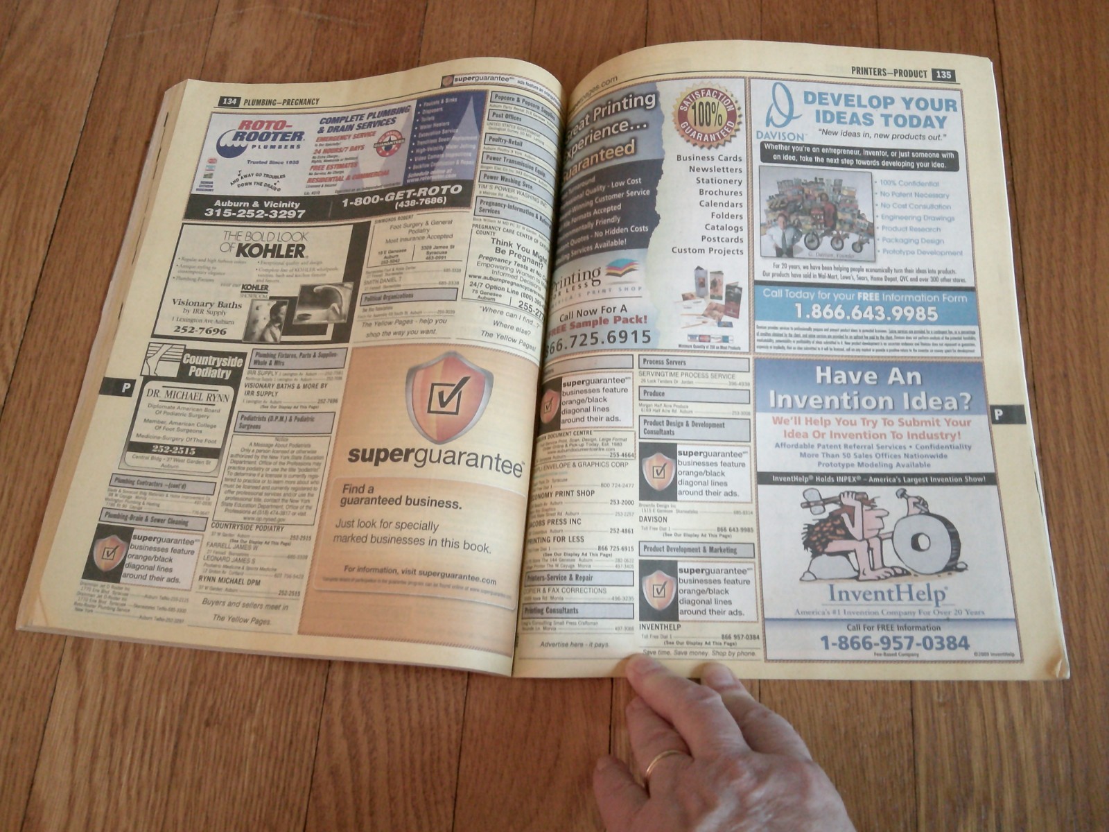 Auburn NY Area Phone Book 2009-2010 Residential & Business Listings AreaCode 315