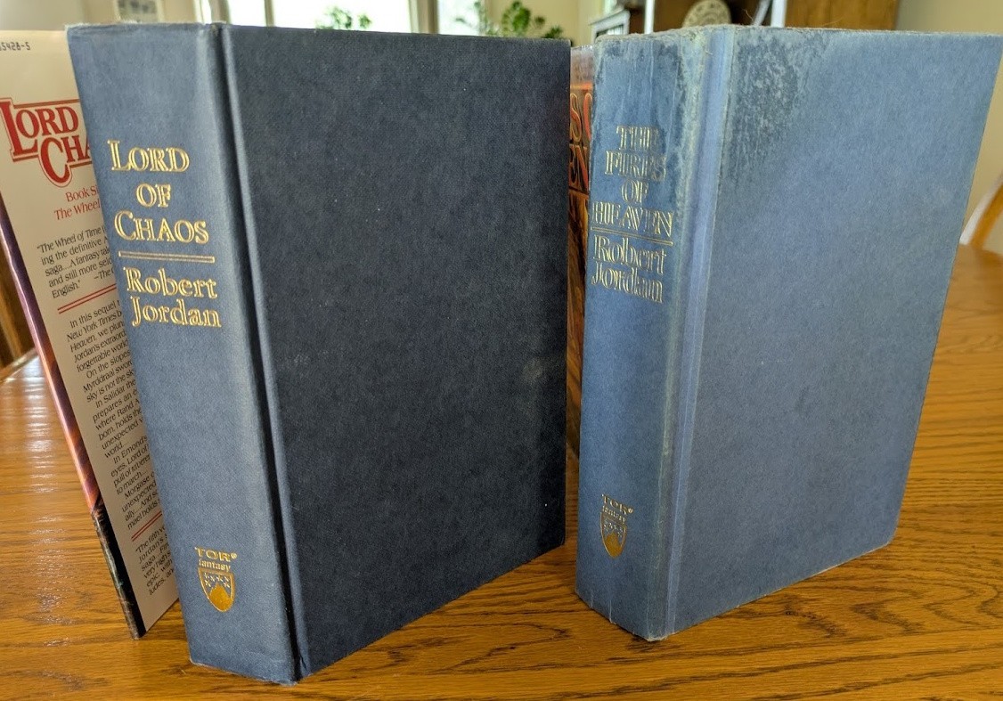 2 Robert Jordan HCs: Fires of Heaven, Lord of Chaos, both 1st edition/3rd print
