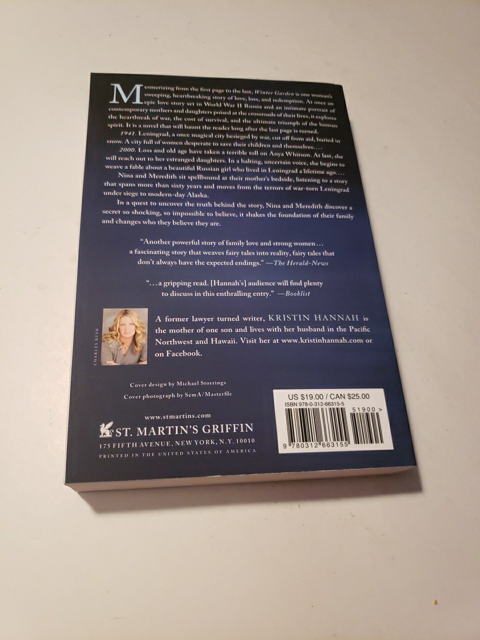 Winter Garden : A Novel by Kristin Hannah (2011, Trade Paperback)