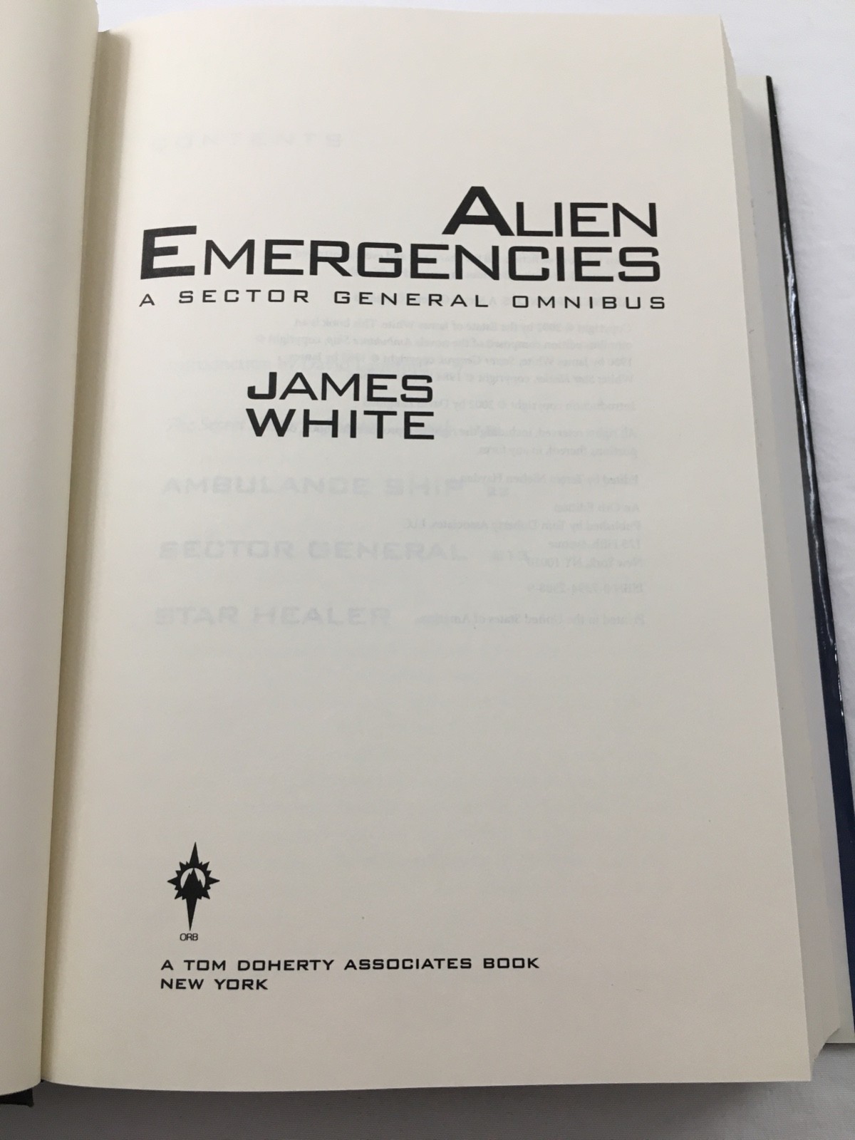 SECTOR GENERAL HC LOT James White HARDCOVER ALIEN EMERGENCIES SCI-FI OMNIBUS