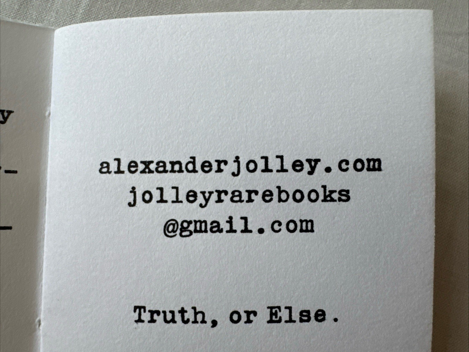 Confessions Agnostic Mormon Alexander Jolley Signed 2026 Letterpress w/ Border
