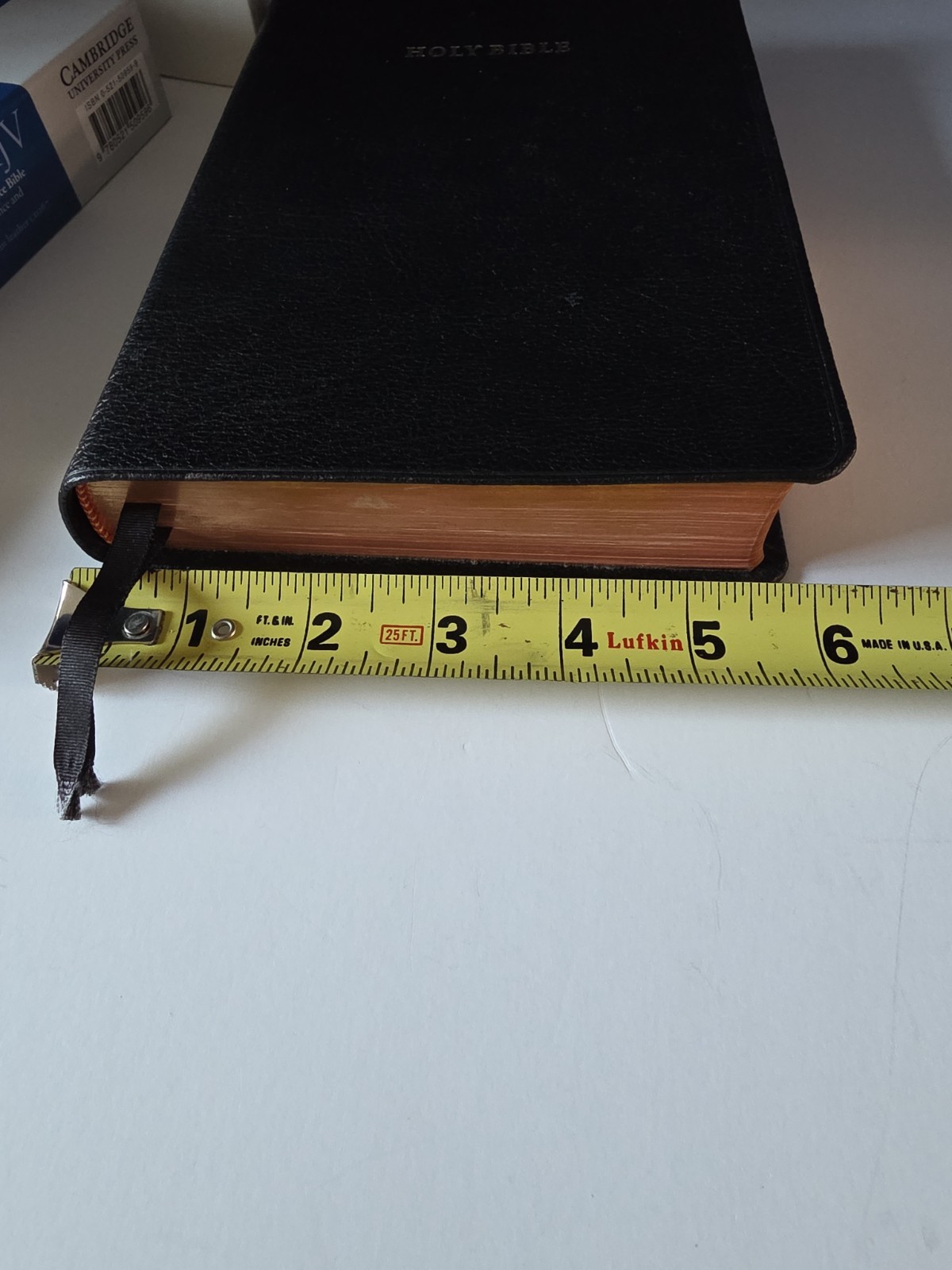 Cambridge KJV Reference Bible Genuine Black Calfskin Leather CD267 In Box