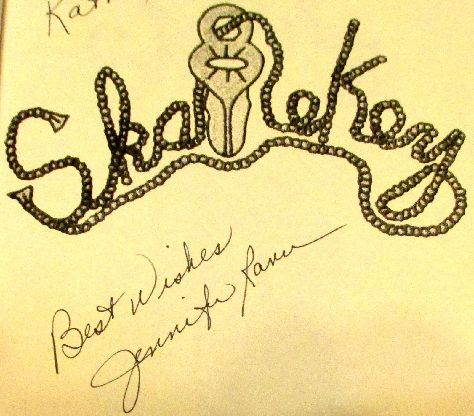 2011 Skatekey by Jennifer Ranu Softcover Book SIGNED 164 Pages W/Bookmark