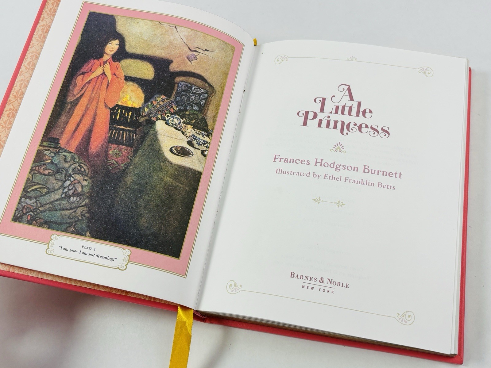 A Little Princess Barnes & Noble Collectible Edition Leatherbound Pink Gilt Edge