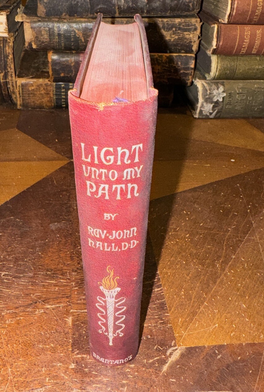 A Light unto My Path Hardcover 1893 Rev John Hall Antique Book Christian